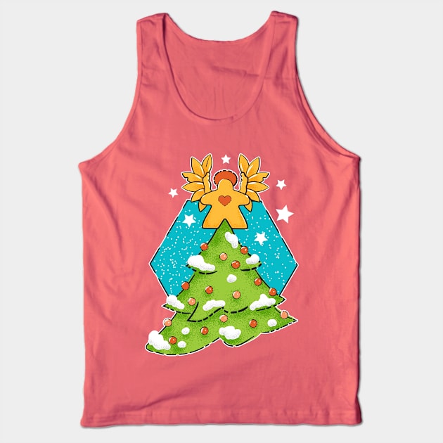 Christmas Meeple Tank Top by east coast meeple